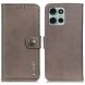 Чехол-книжка KHAZNEH Wallet Cover для Motorola Moto G75 - Khaki (367824K). Фото 1 из 8