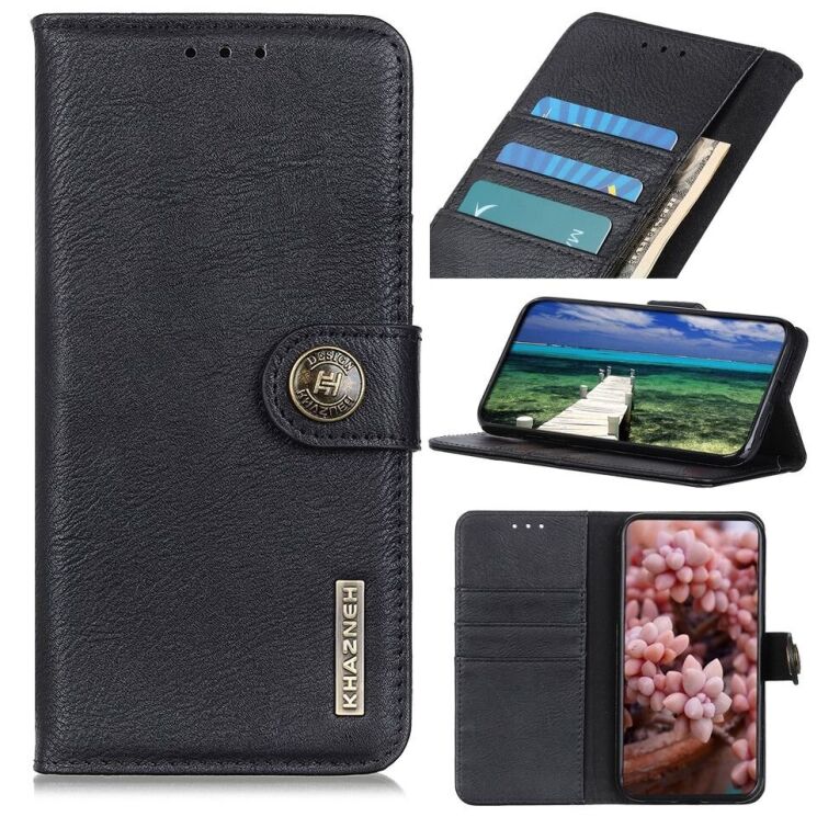 Чехол-книжка KHAZNEH Wallet Cover для VIVO Y15s - Black: фото 1 из 10