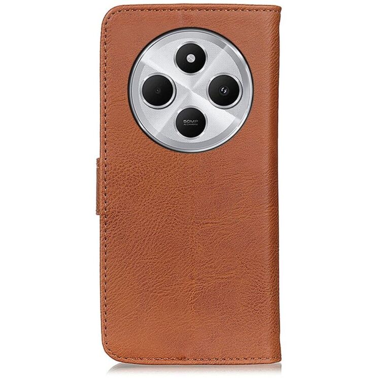 Чехол-книжка KHAZNEH Wallet Cover для Xiaomi Redmi 14C / Redmi A4 5G / Poco C75 - Brown: фото 3 из 9