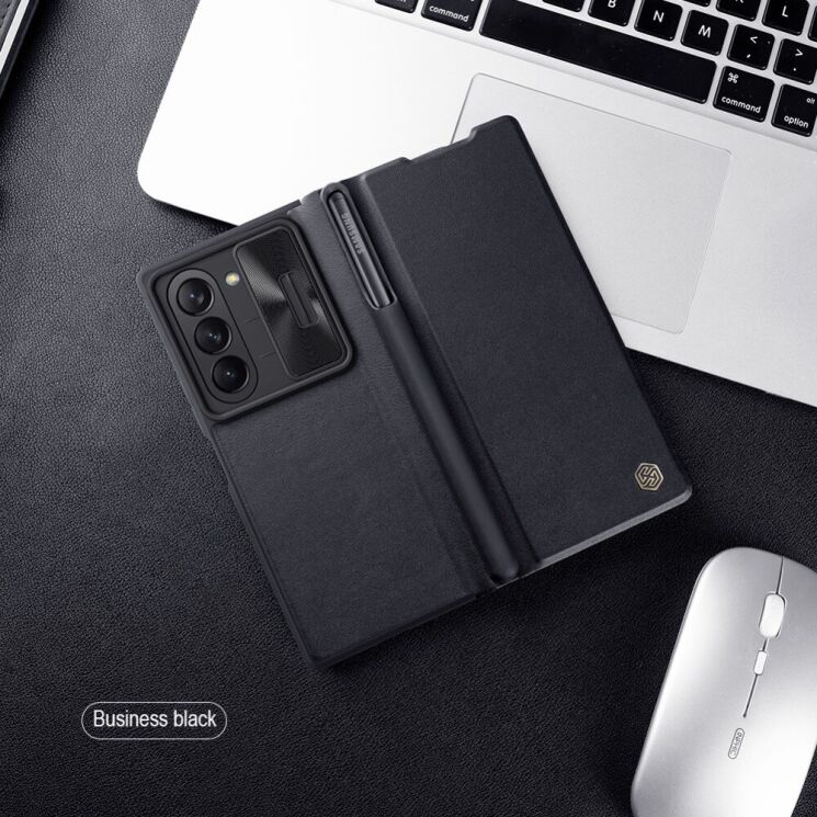 Чохол-книжка NILLKIN Qin Pro (FF) для Samsung Galaxy Fold 6 - Black: фото 19 з 22