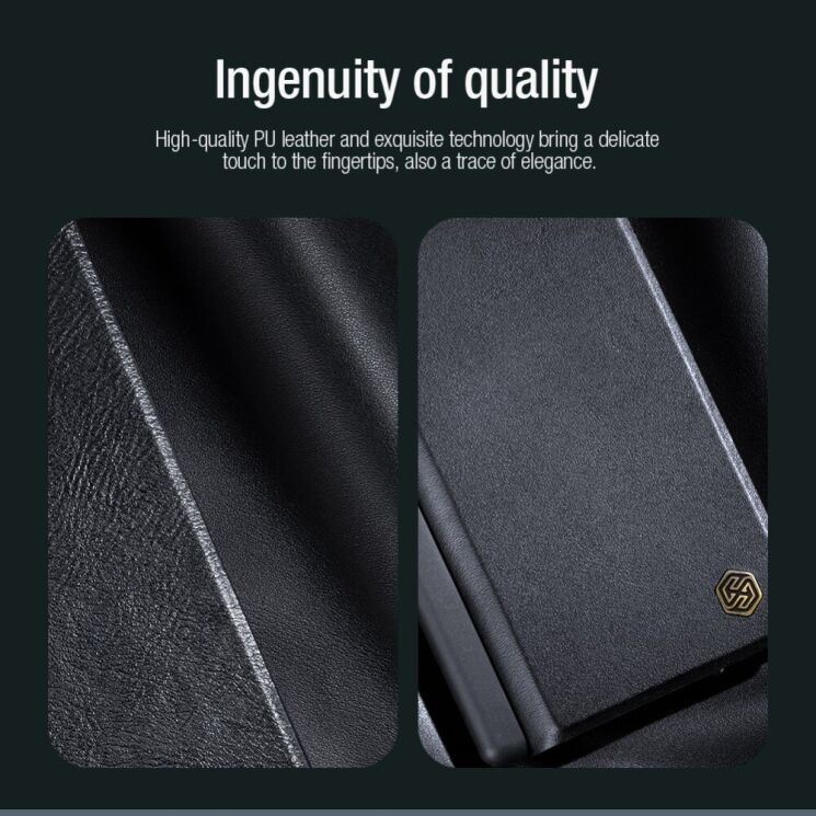Чохол-книжка NILLKIN Qin Pro (FF) для Samsung Galaxy Fold 6 - Black: фото 8 з 22
