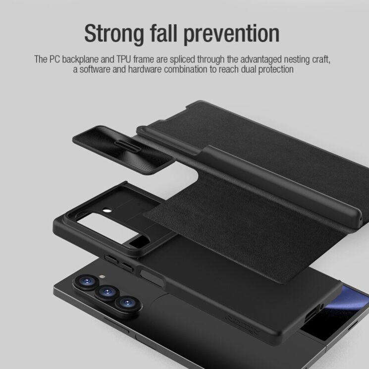 Чохол-книжка NILLKIN Qin Pro (FF) для Samsung Galaxy Fold 6 - Black: фото 17 з 22