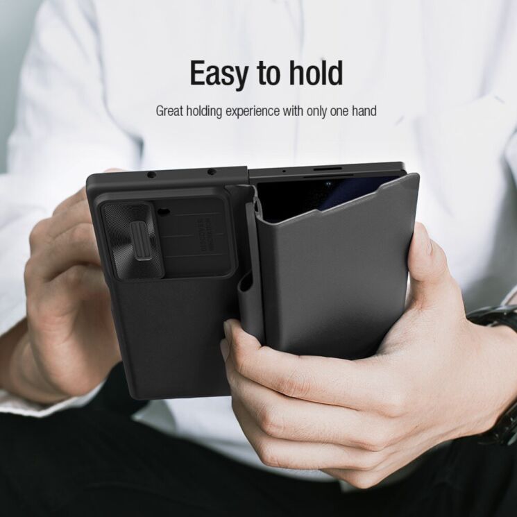 Чохол-книжка NILLKIN Qin Pro (FF) для Samsung Galaxy Fold 6 - Black: фото 10 з 22