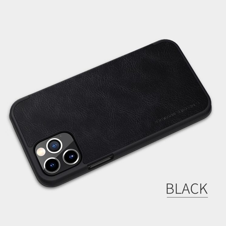Чохол-книжка NILLKIN Qin Series для Apple iPhone 12 / iPhone 12 Pro - Black: фото 5 з 17