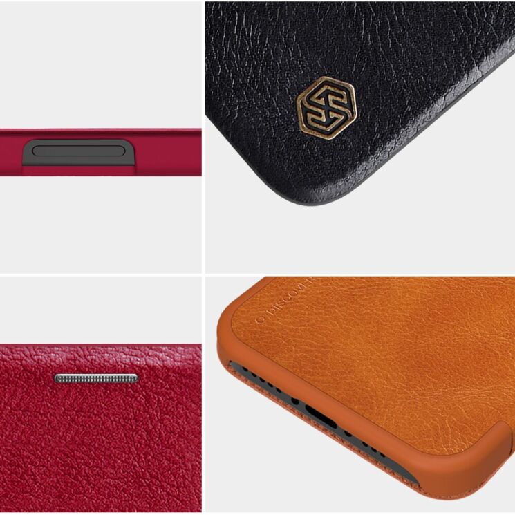 Чохол-книжка NILLKIN Qin Series для Apple iPhone 12 / iPhone 12 Pro - Red: фото 16 з 17