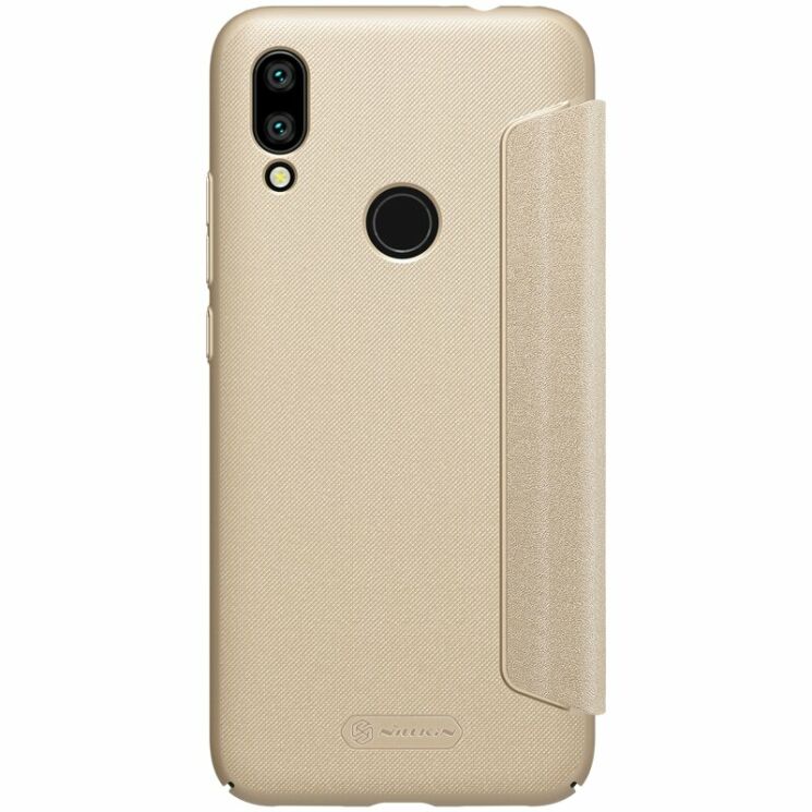 Чехол-книжка NILLKIN Sparkle Series для Xiaomi Redmi 7 - Gold: фото 2 из 16