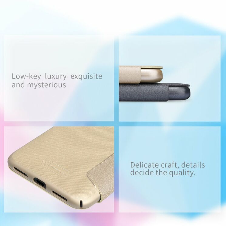 Чехол-книжка NILLKIN Sparkle Series для Xiaomi Redmi 7 - Grey: фото 14 из 16