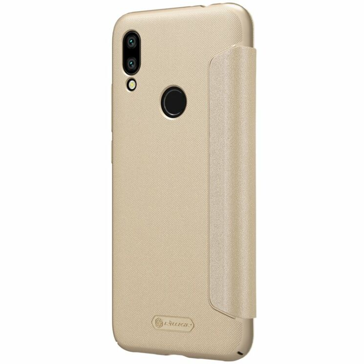 Чехол-книжка NILLKIN Sparkle Series для Xiaomi Redmi 7 - Gold: фото 3 из 16