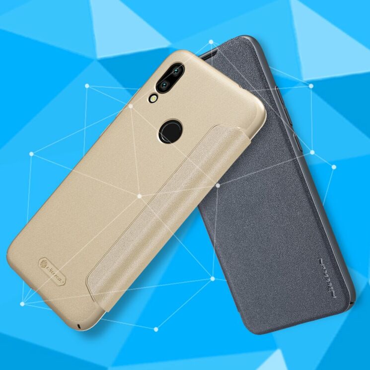 Чехол-книжка NILLKIN Sparkle Series для Xiaomi Redmi 7 - Grey: фото 5 из 16