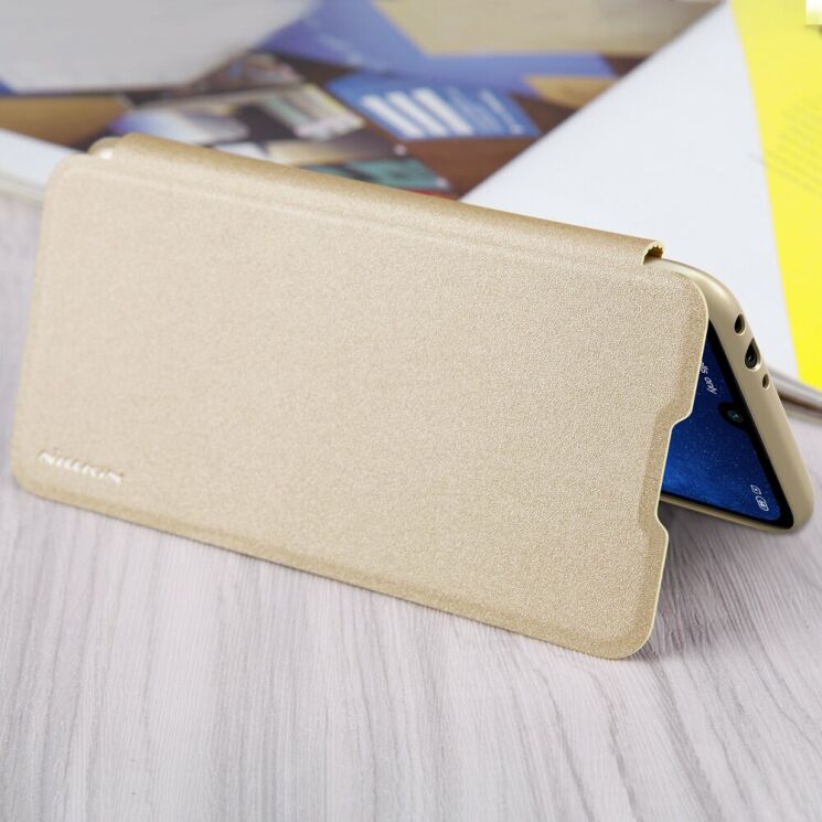 Чехол-книжка NILLKIN Sparkle Series для Xiaomi Redmi 7 - Gold: фото 4 из 16