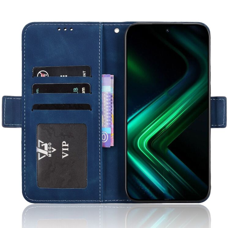 Чехол-книжка с карманами Deexe Wallet Stand для Infinix GT 50 Pro - Blue (422401L) Чехол-книжка с карманами Deexe Wallet Stand для Infinix GT 50 Pro - Blue: фото 5 из 15