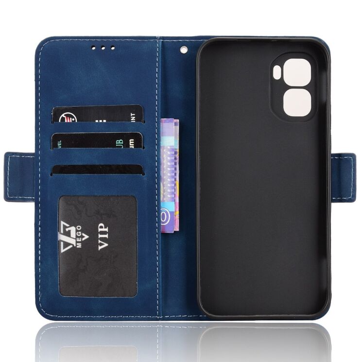 Чехол-книжка с карманами Deexe Wallet Stand для Infinix GT 50 Pro - Blue (422401L) Чехол-книжка с карманами Deexe Wallet Stand для Infinix GT 50 Pro - Blue: фото 4 из 15