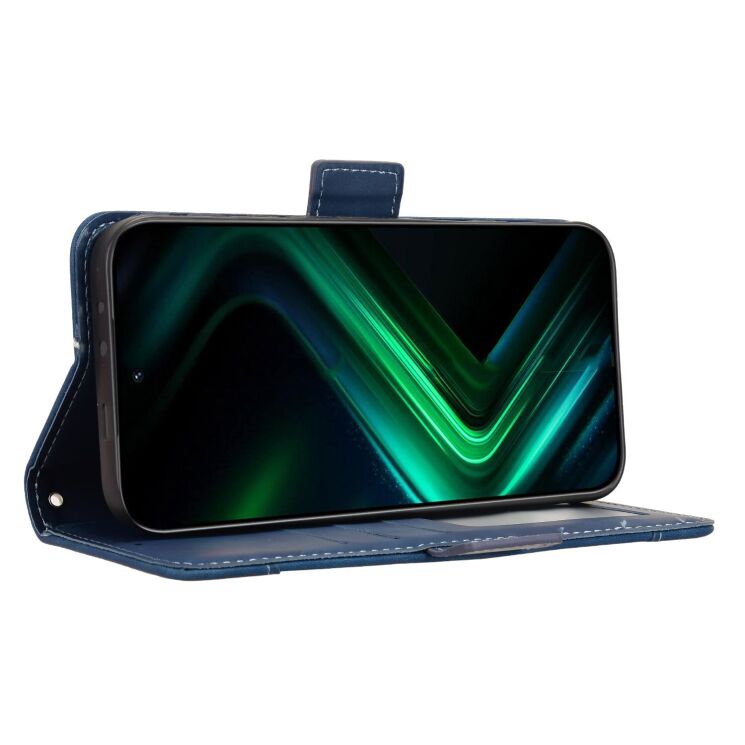 Чехол-книжка с карманами Deexe Wallet Stand для Infinix GT 50 Pro - Blue (422401L) Чехол-книжка с карманами Deexe Wallet Stand для Infinix GT 50 Pro - Blue: фото 6 из 15