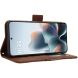 Чехол-книжка с карманами Deexe Wallet Stand для Motorola Edge 70 Max - Brown (435505Z). Фото 5 из 16