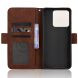 Чехол-книжка с карманами Deexe Wallet Stand для Motorola Edge 70 Max - Brown (435505Z). Фото 3 из 16