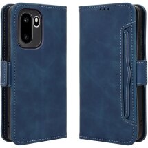Чехол-книжка с карманами Deexe Wallet Stand для OnePlus 15R / Ace 6 / Ace 6T - Blue: фото 1 из 17