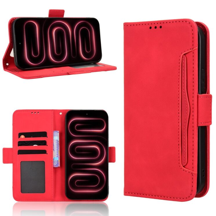 Чехол-книжка с карманами Deexe Wallet Stand для Xiaomi Poco F9 Pro - Red (429109R) Чехол-книжка с карманами Deexe Wallet Stand для Xiaomi Poco F9 Pro - Red: фото 8 из 17