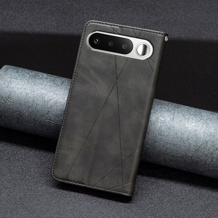 Чохол-книжка з кишеньками UniCase Geometric Pattern для Realme 16 - Black: фото 6 з 11
