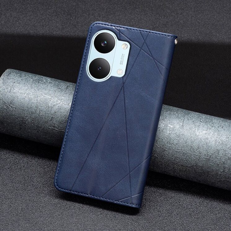 Чехол-книжка с карманами UniCase Geometric Pattern для Xiaomi Poco X8 Pro Max - Blue: фото 6 из 11