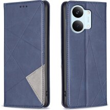 Чехол-книжка с карманами UniCase Geometric Pattern для Xiaomi Poco X8 Pro Max - Blue: фото 1 из 11