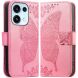 Чехол-книжка с рисунком UniCase Butterfly Pattern для OPPO Reno 16 / 16 Pro - Pink (413214P). Фото 1 из 14