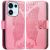 Чехол-книжка с рисунком UniCase Butterfly Pattern для OPPO Reno 16 / 16 Pro - Pink: фото 1 из 14
