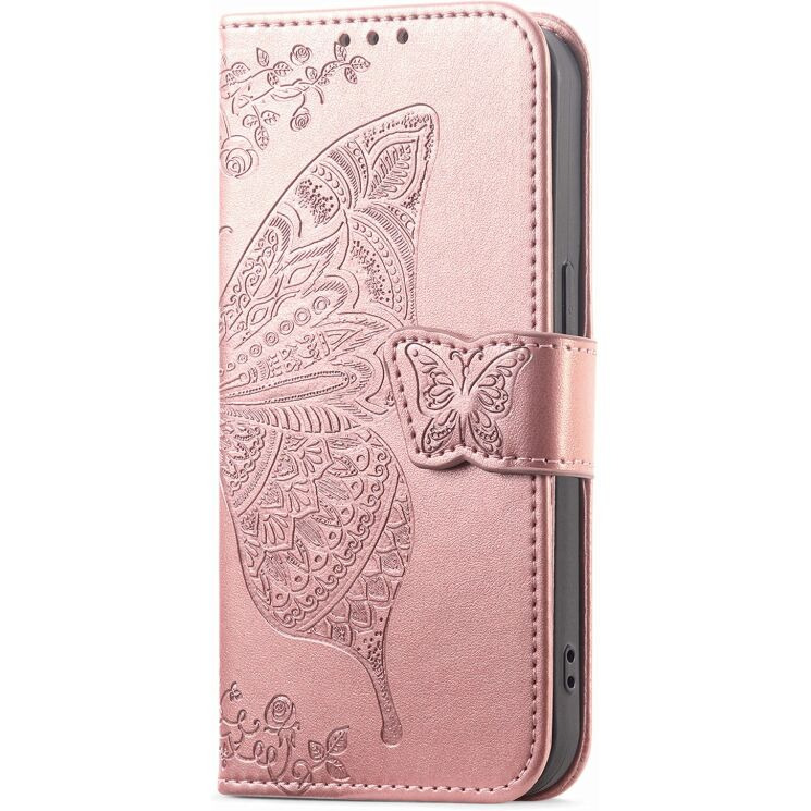 Чехол-книжка с рисунком UniCase Butterfly Pattern для Realme 16 Pro - Rose Gold (428030RG) Чехол-книжка с рисунком UniCase Butterfly Pattern для Realme 16 Pro - Rose Gold: фото 5 из 9