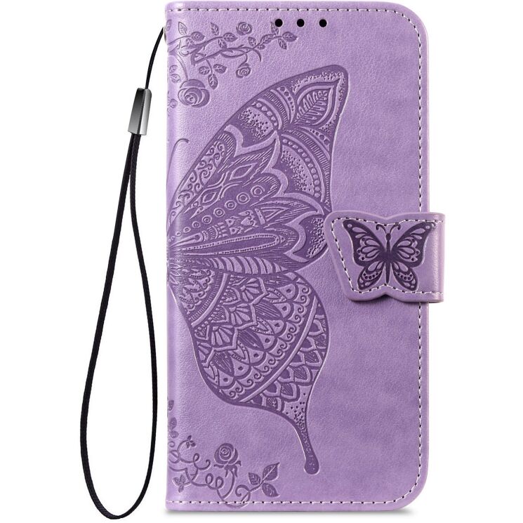 Чехол-книжка с рисунком UniCase Butterfly Pattern для Xiaomi Redmi Note 15 (4G/5G) / Poco M8 5G - Light Purple: фото 5 из 8