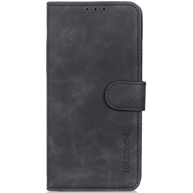 Чехол-книжка с застежкой KHAZNEH Retro Wallet для Xiaomi Redmi Note 15 Pro Plus / Poco M8 Pro 5G - Black: фото 4 из 8