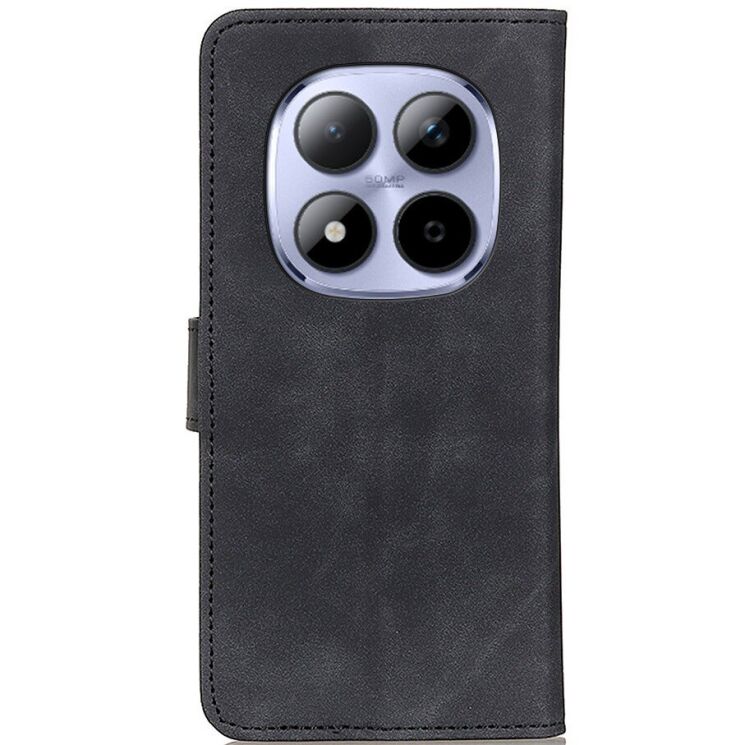 Чехол-книжка с застежкой KHAZNEH Retro Wallet для Xiaomi Redmi Note 15 Pro Plus / Poco M8 Pro 5G - Black: фото 5 из 8