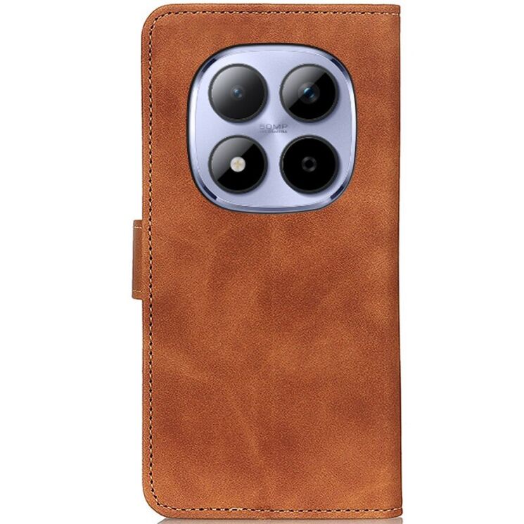 Чохол-книжка з застібкою KHAZNEH Retro Wallet для Xiaomi Redmi Note 15 Pro - Brown: фото 6 з 9