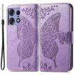 Чехол-книжка UniCase Butterfly Pattern для Motorola Edge 50 Pro - Light Purple (353640LV)