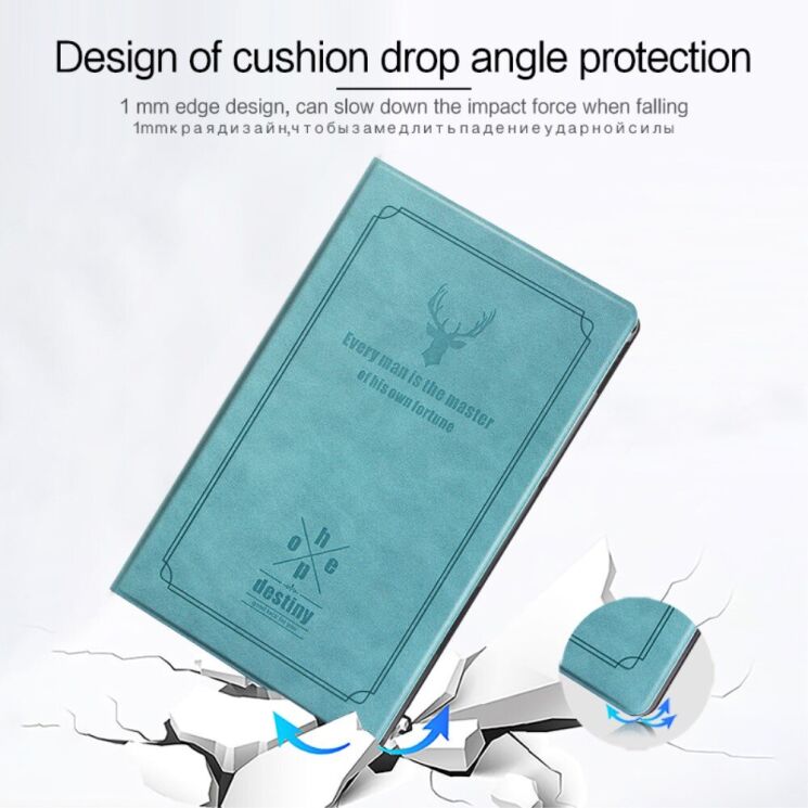Чехол-книжка UniCase Deer Pattern для Lenovo Tab P11 (TB-J606) / Tab P11 Plus (TB-J616) - Grey: фото 8 из 11