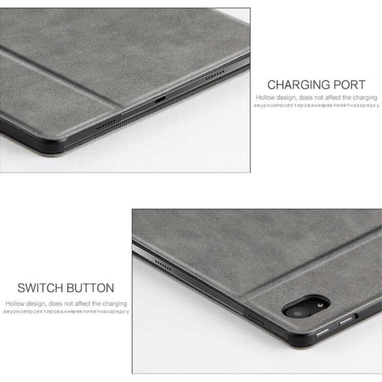 Чехол-книжка UniCase Deer Pattern для Lenovo Tab P11 (TB-J606) / Tab P11 Plus (TB-J616) - Grey: фото 11 из 11