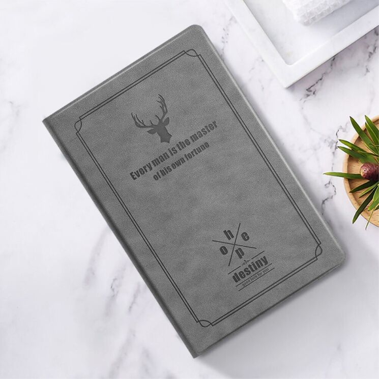 Чехол-книжка UniCase Deer Pattern для Lenovo Tab P11 (TB-J606) / Tab P11 Plus (TB-J616) - Grey: фото 3 из 11