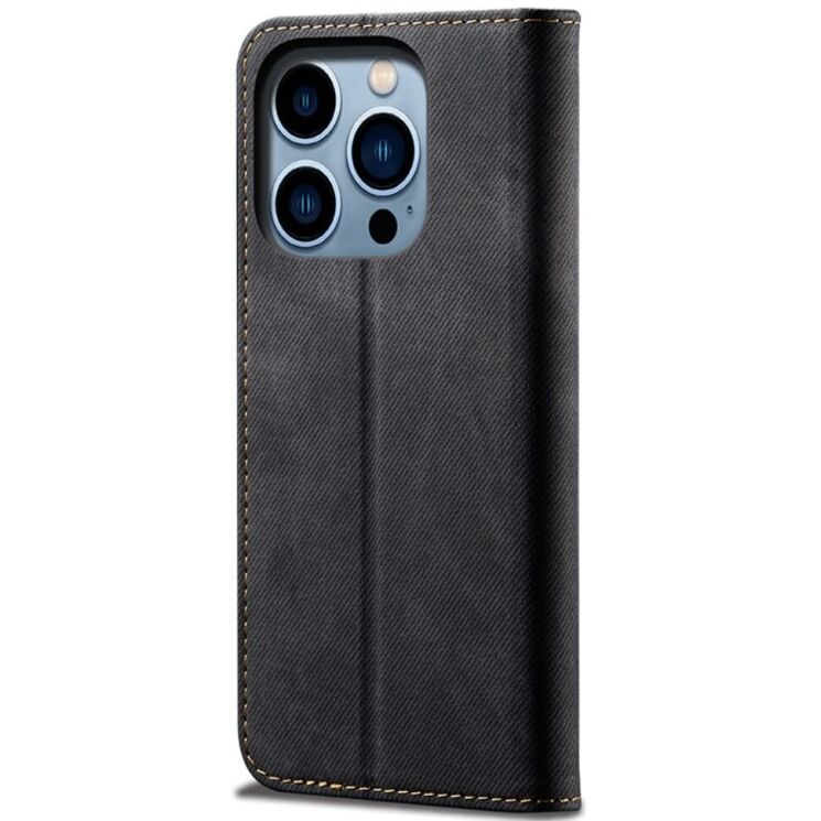 Чехол-книжка UniCase Jeans Wallet для Apple iPhone 16 Pro Max - Black: фото 6 из 6