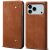 Чехол-книжка UniCase Jeans Wallet для Apple iPhone 17 Pro - Coffee: фото 1 из 6