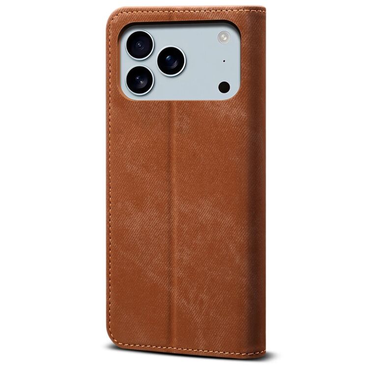 Чохол-книжка UniCase Jeans Wallet для Apple iPhone 17 Pro - Coffee: фото 6 з 6