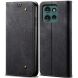 Чехол-книжка UniCase Jeans Wallet для Motorola Edge 50 Neo - Black (367101B). Фото 1 из 6