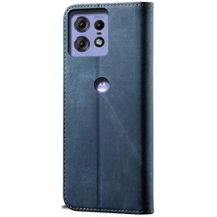 Чехол-книжка UniCase Jeans Wallet для Motorola Edge 50 Pro - Blue: фото 6 из 6