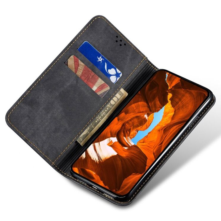 Чохол-книжка UniCase Jeans Wallet для Motorola Edge 60 Pro - Black: фото 2 з 7