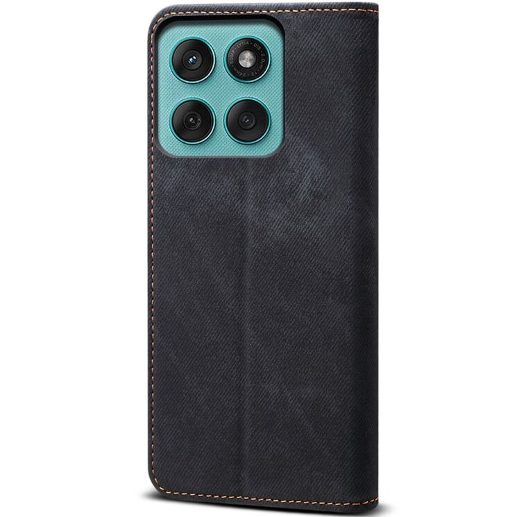 Чохол-книжка UniCase Jeans Wallet для Motorola Edge 60 Pro - Black: фото 6 з 7