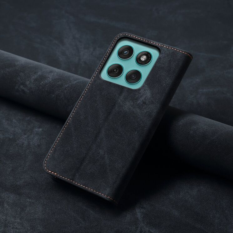 Чохол-книжка UniCase Jeans Wallet для Motorola Edge 60 Pro - Black: фото 7 з 7