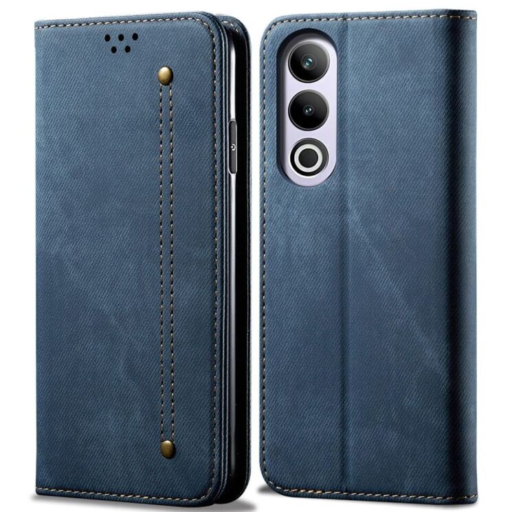 Чехол-книжка UniCase Jeans Wallet для OnePlus Ace 3V - Blue: фото 1 из 6