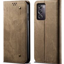 Чехол-книжка UniCase Jeans Wallet для OPPO Reno 12 Pro - Khaki: фото 1 из 6