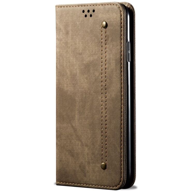 Чехол-книжка UniCase Jeans Wallet для OPPO Reno 12 Pro - Khaki: фото 5 из 6