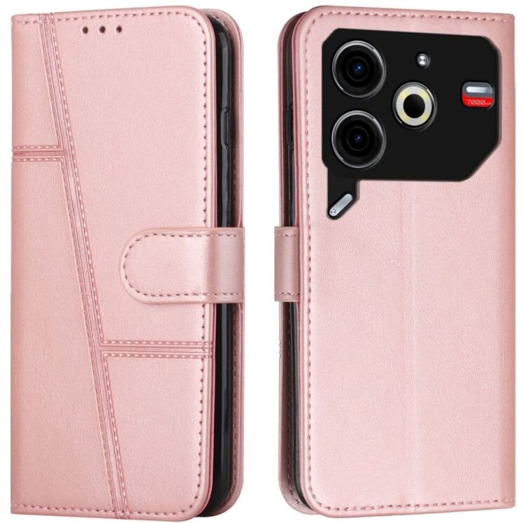 Чехол-книжка UniCase Jet Cover для TECNO Pova 6 Neo - Rose Gold: фото 1 из 10