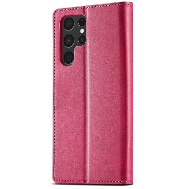 Чехол LC.IMEEKE Wallet Case для Samsung Galaxy S22 Ultra - Red: фото 4 из 10