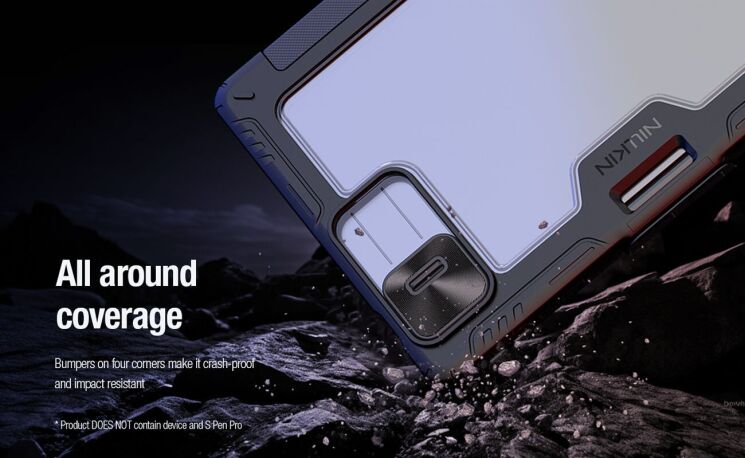 Чохол NILLKIN Bumper Leather Case Pro для Xiaomi Pad 8 / Pad 8 Pro - Black: фото 12 з 16