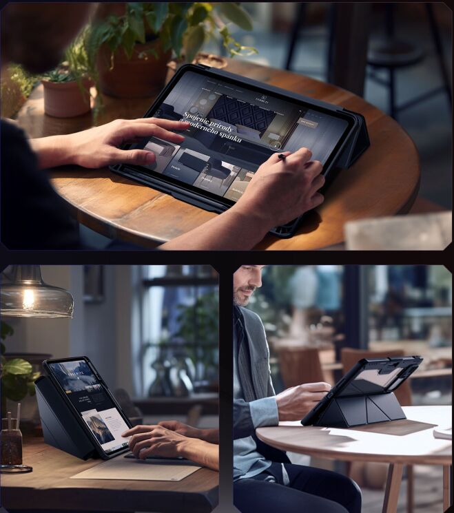 Чохол NILLKIN Bumper Leather Case Pro для Xiaomi Pad 8 / Pad 8 Pro - Black: фото 9 з 16